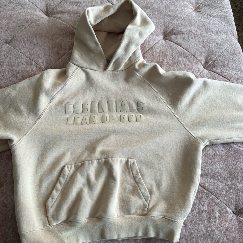 Essentials Fear of God Beige Hoodie
